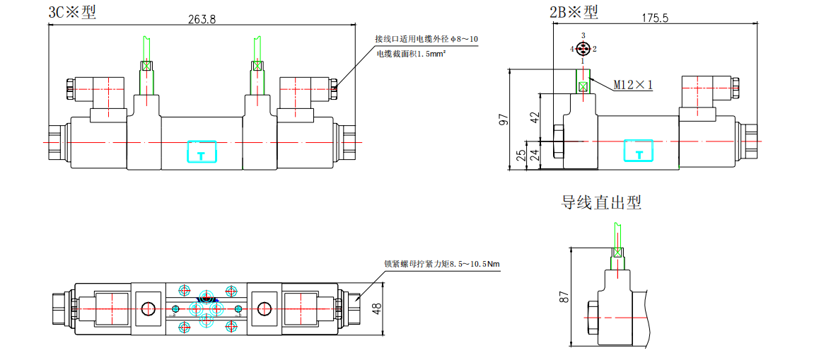 DSG-01-S※(安裝面符合IS04401-AB-03-4-A 標準) DSG-01-S※(安裝面符合IS04401-AB-03-4-A 標準)